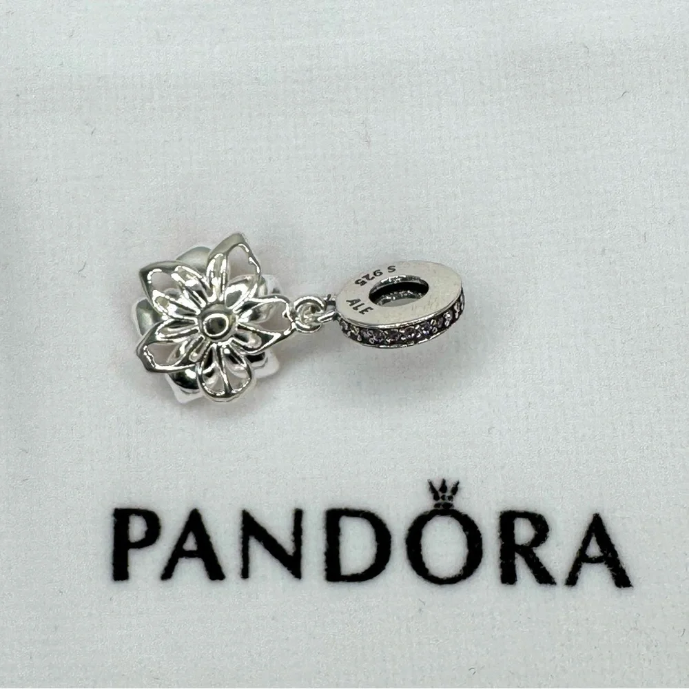 Cherry Blossom Dangle Charm (Silver) - Picture 3 of 3